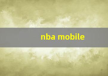 nba mobile